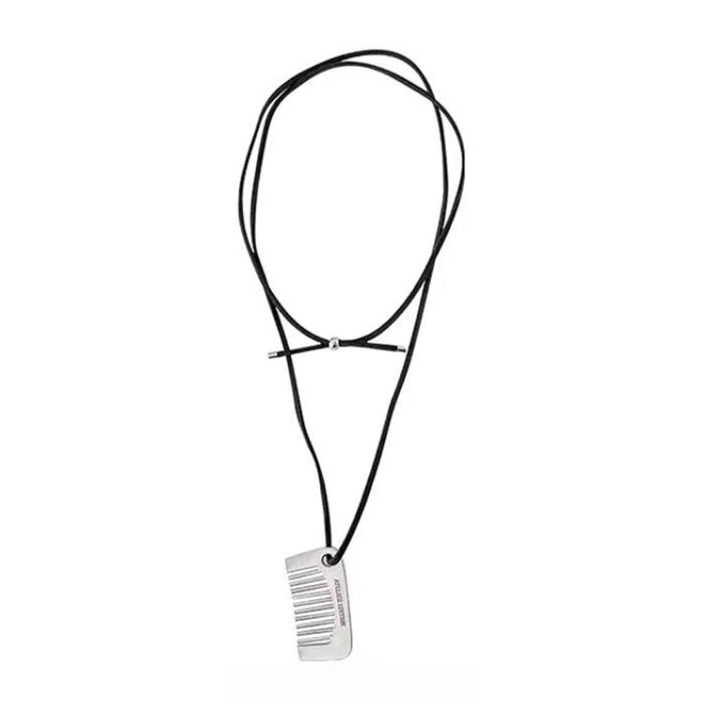 Hair Comb Pendant Necklace for Long Hair and Bangs Velvets Ribbon Sweater Chain Jewelry for Women Party Accessories