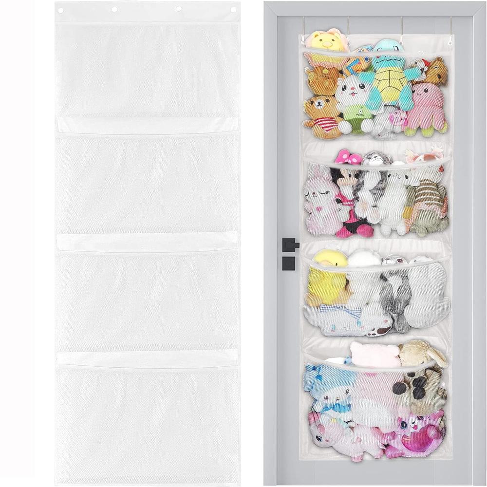Storage Hanging Bag Over Door Organizer for Stuffies Baby Toys Storage Toy Plush Hammock Hanging Storage Net Bag