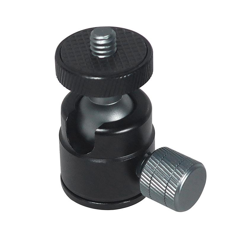 Mini Ball Head 1/4" Screw Mount 360 Swivel For Camera Camcorder DV LED Light Bracket Tripod Action Camera Stand Outdoor Gadgets