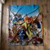 Zootopia Fleece Blanket, Judy Hopps Throw, Nick Wilde Blanket, Disney Kids Gift, Zootopia Characters Throw, Soft Disney Blanket, Kids Gift