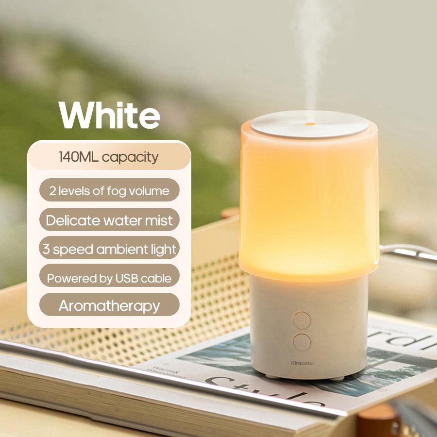 New Essential Oil Aroma Diffuser Minimalist Night Lamp Desktop Mini Air Humidifier 140ml Ultrasonic Sprayer for Hotel Home Gift