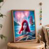 Disney Little Mermaid fireworks oil painting art painting kit handmade diy gift home decoration, paint by numbers for adults wall decor