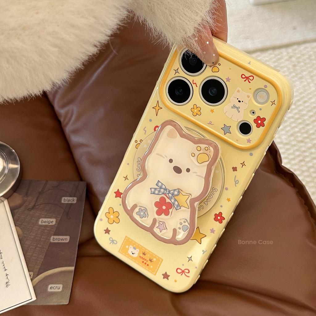 Cute Puppy Magnetic Phone Case for iPhone 16, iPhone 17, and iPhone 17 Pro Max