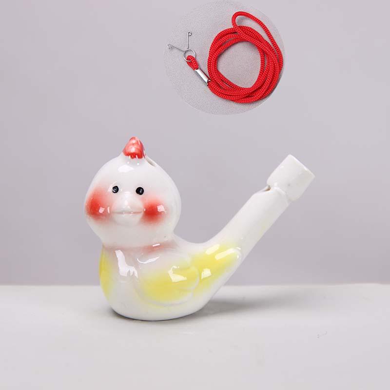 Keramisk Vattenfågel Ocarina Visselpipa - Barns Musikinstrument & Turist Hantverk