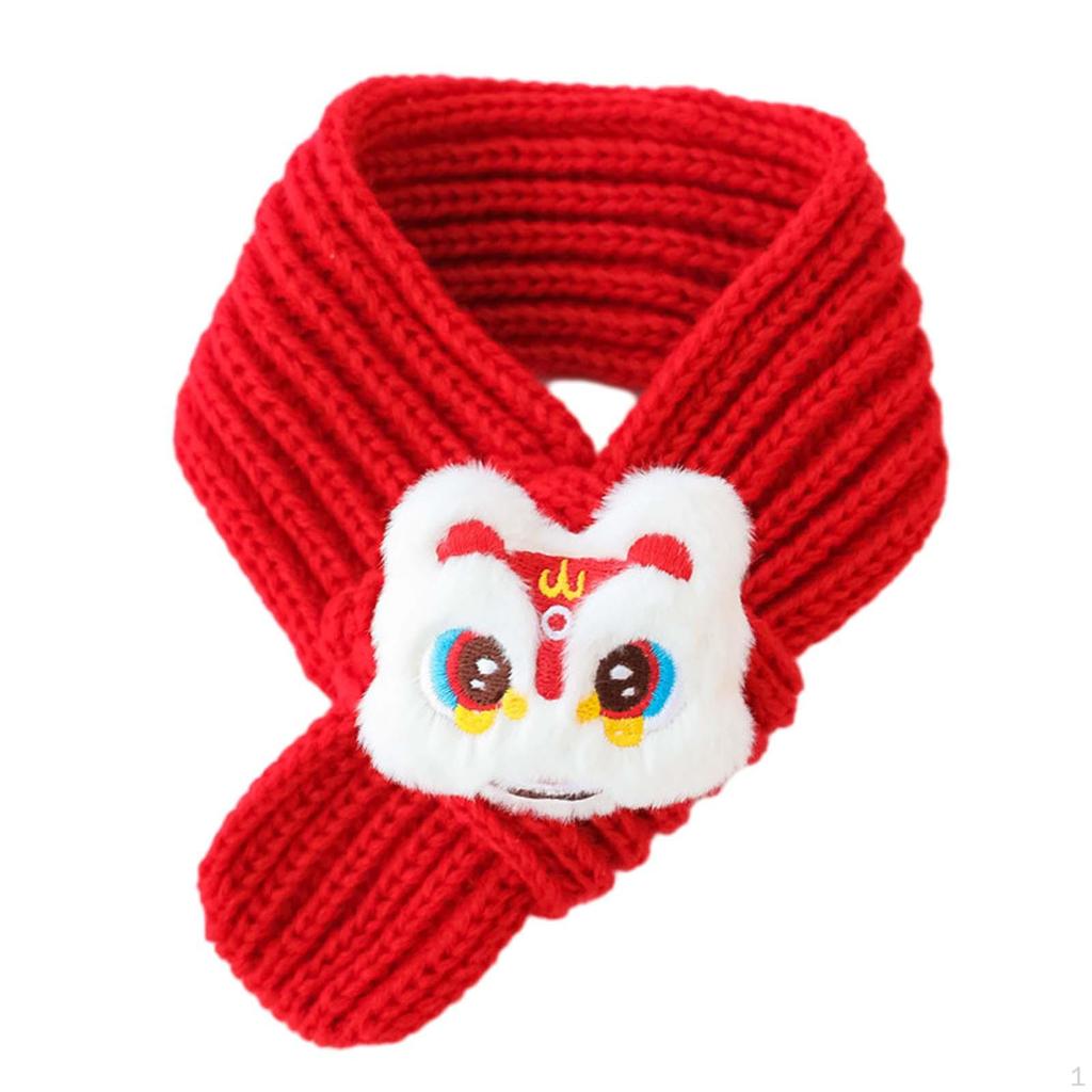 Katze Strickschal Haustier Jahr Accessoires Zubehör Waschbarer Welpen Halswärmer