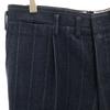 60s 70s vintage Striped Pattern Slacks pants Navy TALON ZIP Men's Used