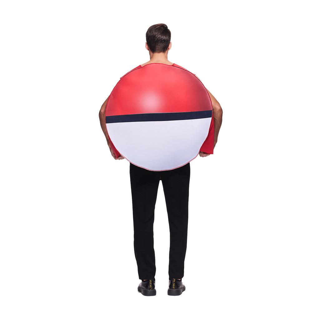 Pokemon Poke Ball Halloween Cosplay Kostüm mit Polyestermaterial für Erwachsene
