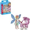 Figurine - PLAYMOBIL - 71758 - Fée avec coffre à dents de lait - 1 souris - 2 lapins