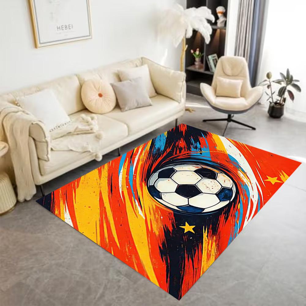 1pc soccer ball rug home carpet design for office decor gift living room bedroom