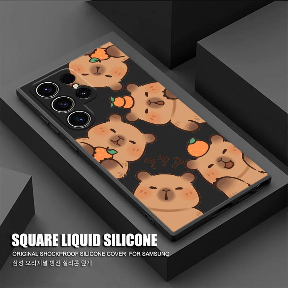 Capybara Cartoon Animal Phone Case For Samsung Galaxy S26 Ultra Cases S25 FE S24 S23 S21 Ultra S20 S24 FE S22 S26 Plus 5G Cover