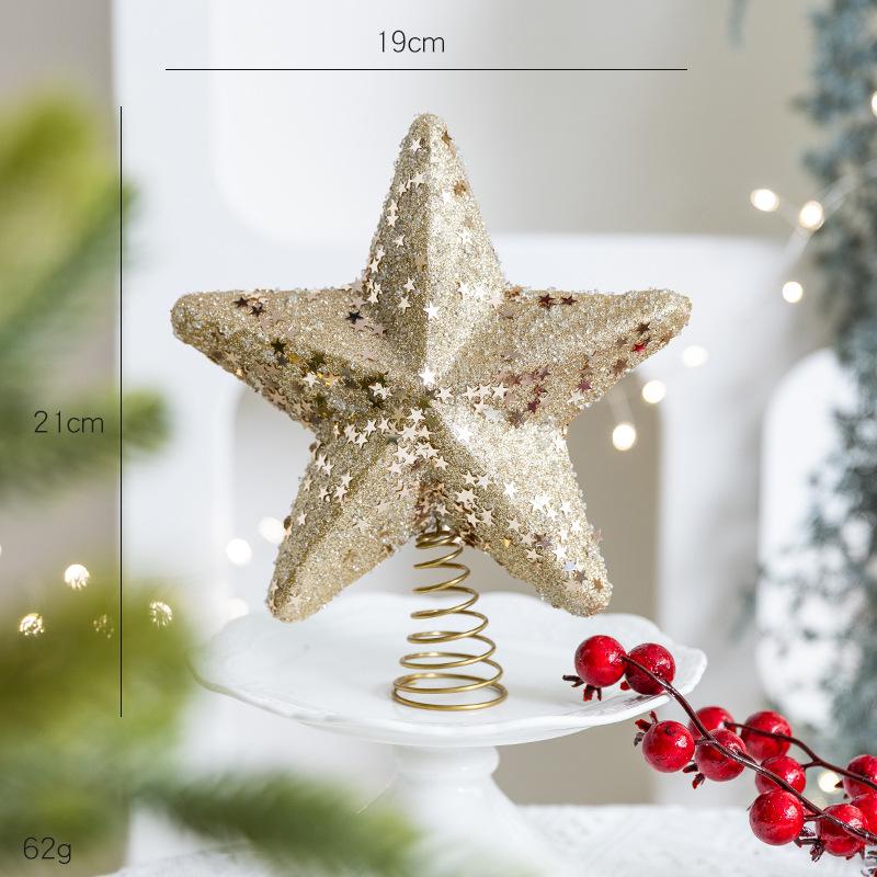 Popular Christmas Tree Topper: Rhinestone Five-Point Star