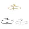 Cross Jewelry Adjustable Copper Zircon Stone Bracelet For Women Gift Travel Souvenir