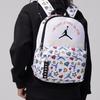 Jordan Custom Bag  Letter Print Fashion Cute Star Diamond Polyester Backpack Unisex Backpack White DZ3755-100(TEAM378-ZIMU-X1)