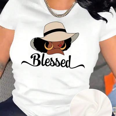 Women Summer T Shirt  Print  Elegant Woman Short Sleeve Tees Casual   Printed  Tops
