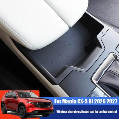 For Mazda CX-5 III 2026 2027 Silicone Material for Central Control Wireless Charging Protection Pad