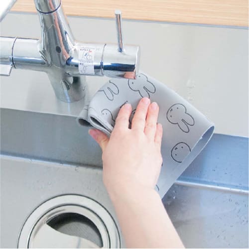 Okato Miffy Super Absorbent Cloth, 30x30cm, Miffy Gray