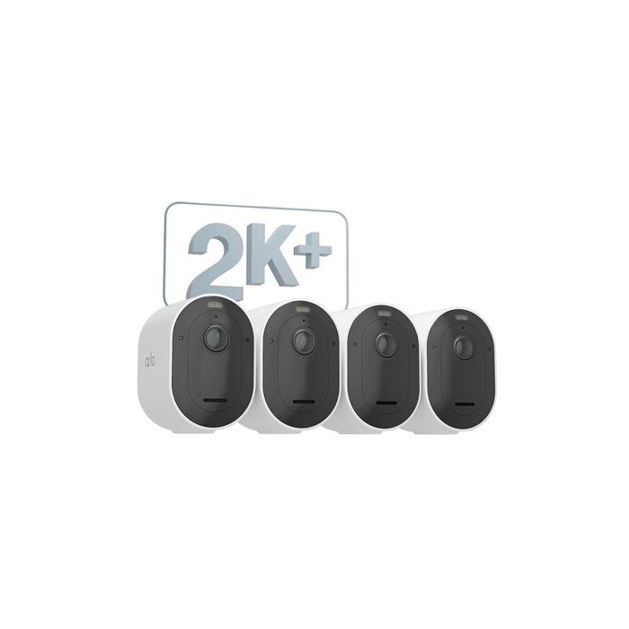Caméra de sécurité connectée - ARLO - Pro 5 2K+ - Vision nocturne couleur - 4 caméras - Wi-Fi double bande