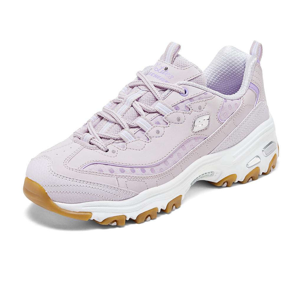 Skechers DLites Baskets de Course Tendance Basses pour Femmes Rose Violet 150547-LAV