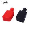 2pcs Car Positive Battery Terminal Insulating Cap Cover Protector Wire Connector  For Automotive Positive And Negative Battery T