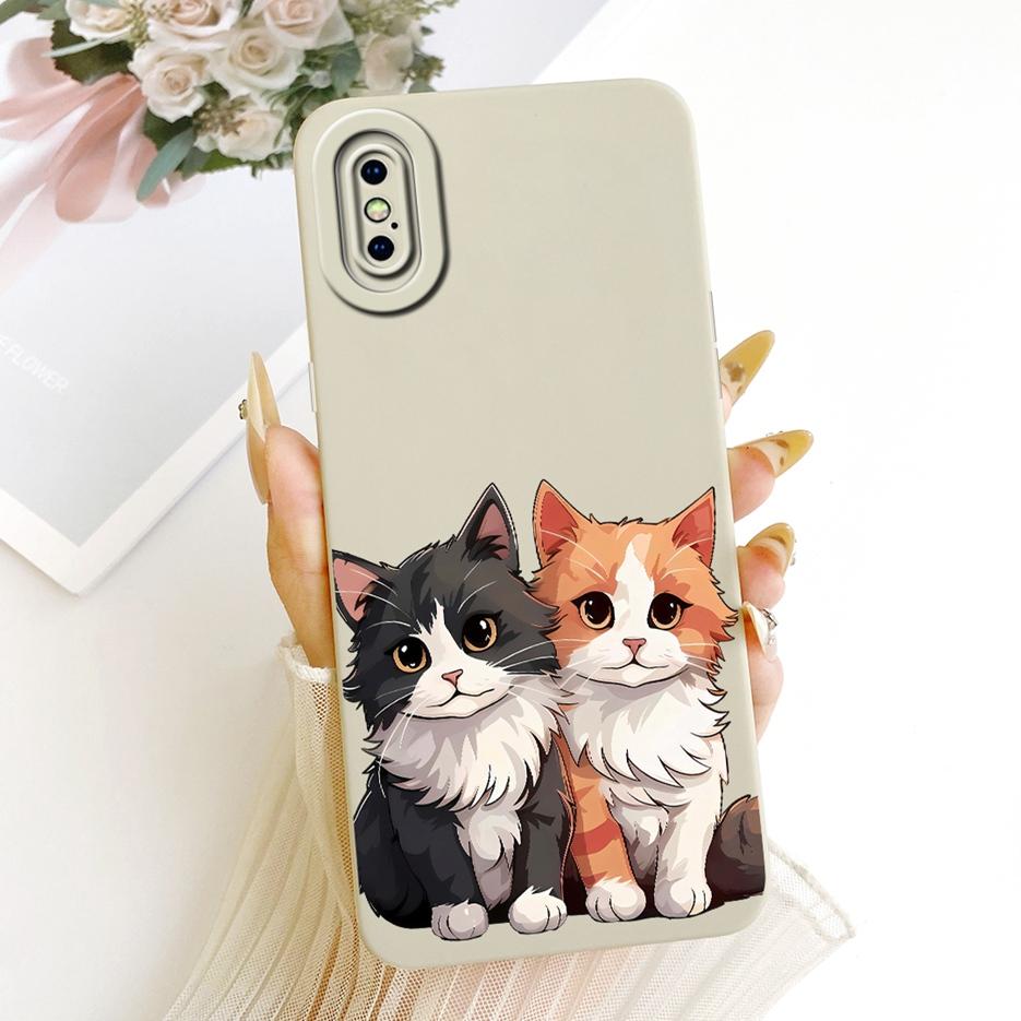For Apple iPhone X XR XS Max Case Cute Cat Duck Cartoon Cover Soft TPU Phone Case For iPhone XS Max iPhoneX iPhoneXR Fundas Bags