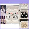 Adorable Cartoon Cute Plush Slippers For Women Thick Sole Cozy Warm Comfortable Winter Footwear