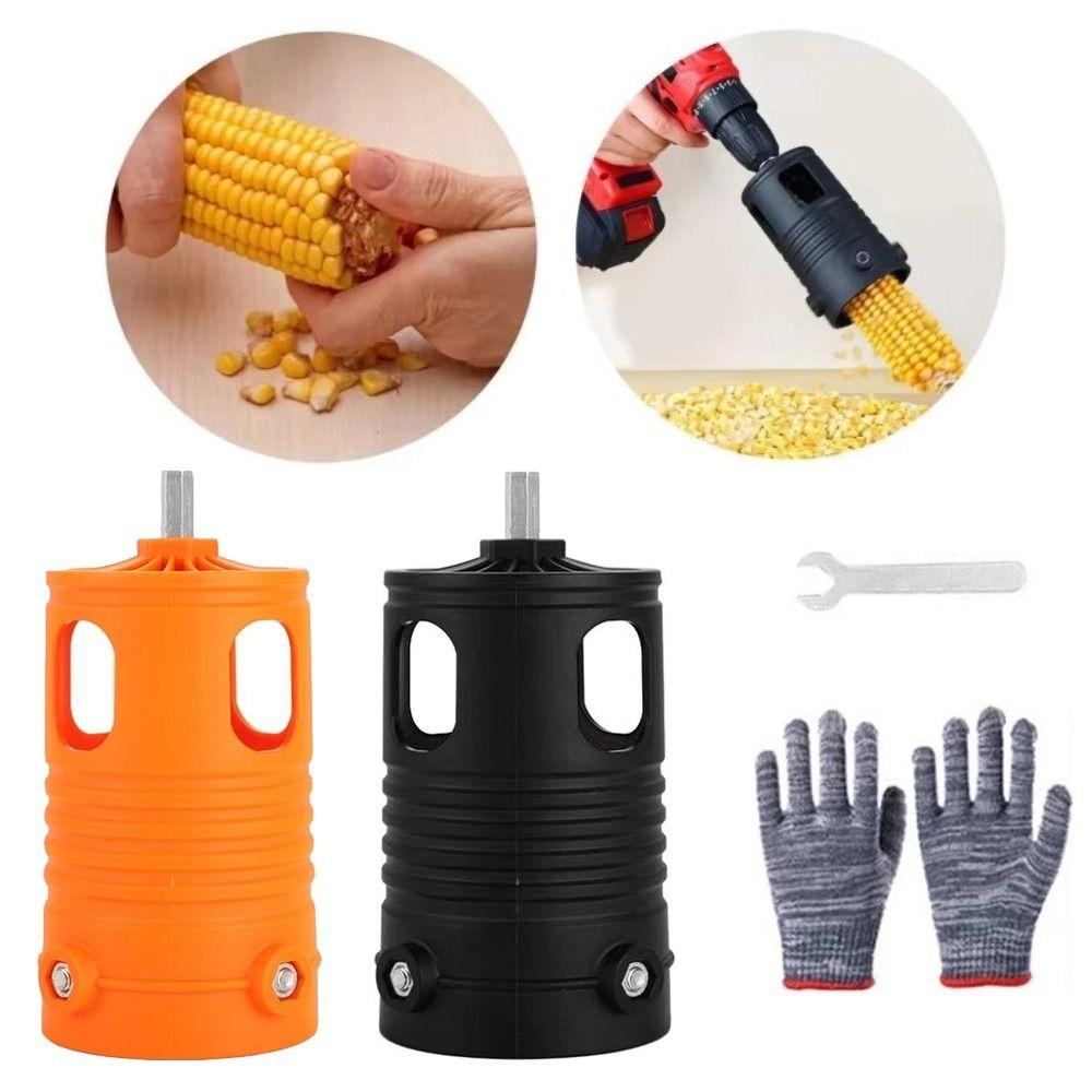 Durable Portable Corn Thresher Labor Saving Automatic Corn Peeling Machine Electric Drill Use Corn Stripper Tool