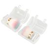 2pcs Makeup Powder Brush Multipurpose Portable Soft Bristles Crystal Base Ail Dust Brush for Makeup Nail Art
