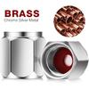 20 Pieces Tire Valve Stem Caps Brass Tire Valve Caps Silver Hexagon Shape Dust Proof Covers With Rubber O Ring For Car Truck Motorcycles Bike And