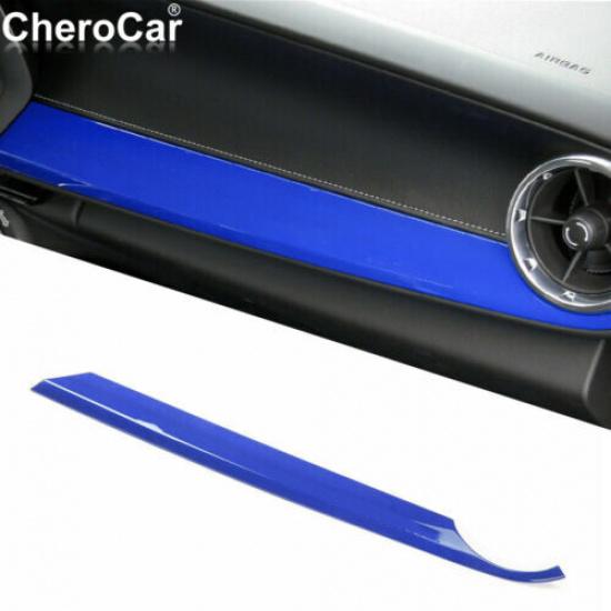 Interior Co-Pilot Dashboard Panel Cover Trim Frame Blue For Chevrolet Camaro 17+