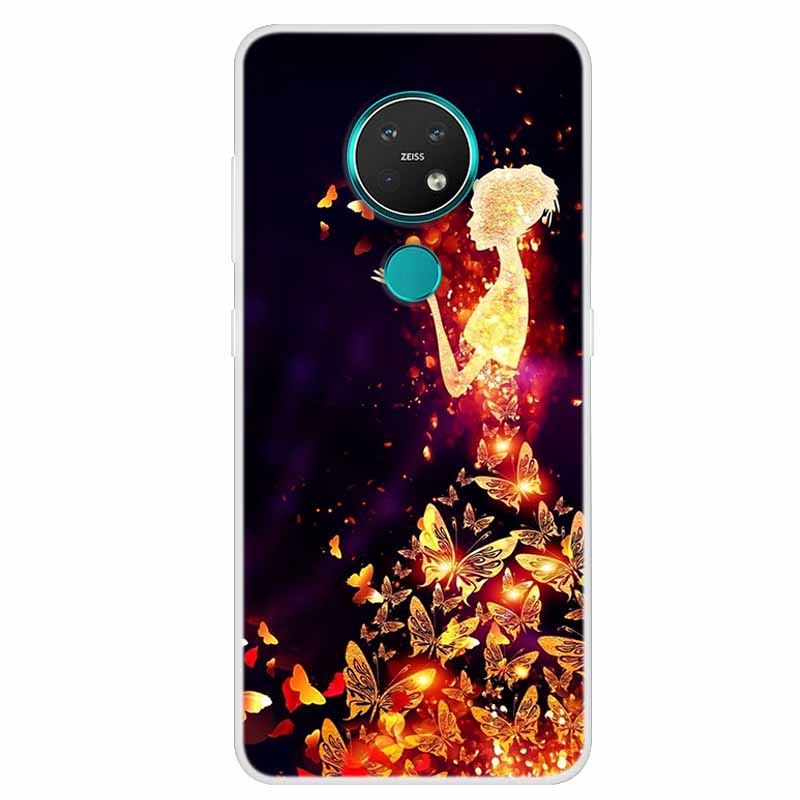Per Custodia Nokia 7.2 Nokia 6.2 Lusso Silicone TPU Morbida Cover Posteriore Custodia Telefono Per Nokia 7.2 Funda TA-1193 TA-1178 Cartone Animato Coque