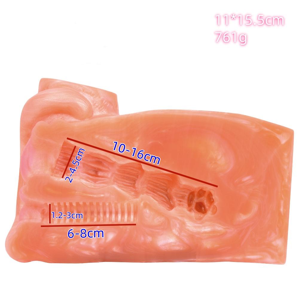 Płynny silikonowy masturbator 761G 11*15,5CM Jet Cup z wibratorem zabawki erotyczne dla mężczyzn analogowy kot pochwa symulowane zwierzę tyłek anal