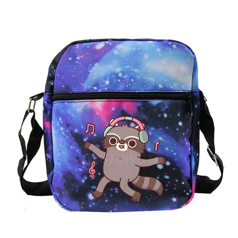 New student fashion shoulder bag personalized printing children's portable multifunctional messenger bag