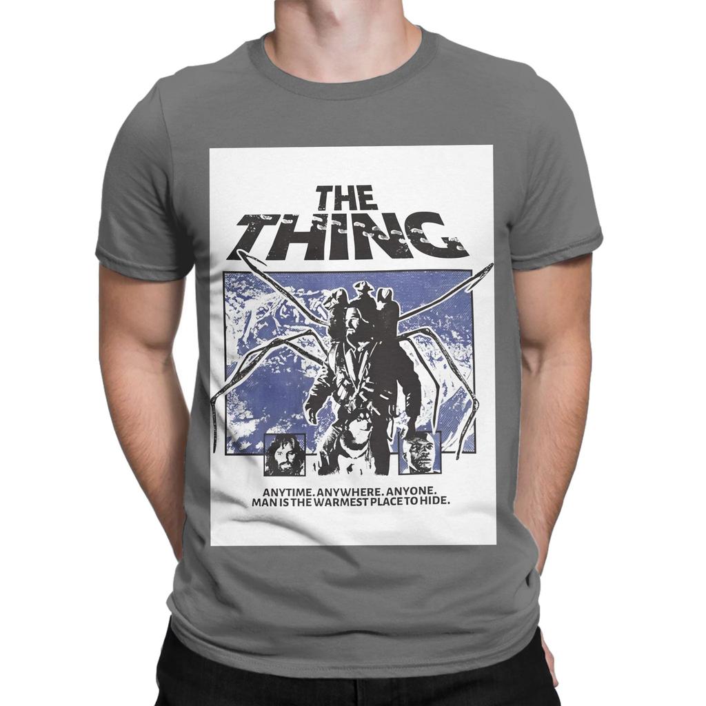 The Thing Horror Movie Poster Art Funny Graphic 100 Cotton TShirt the Thing Tops Tees For Unisex