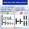 128 Pcs Automotive Vacuum Connector Assortment Heat Resistant 240°C Multipurpose Vacuum Hose Fitting Nylon 12 Size For Car Boat