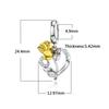 Golden Rose Charm 925 Sterling Silver Charm Beads Fit  Silver 925 Original DIY Bracelets Fashion Women Jewelry