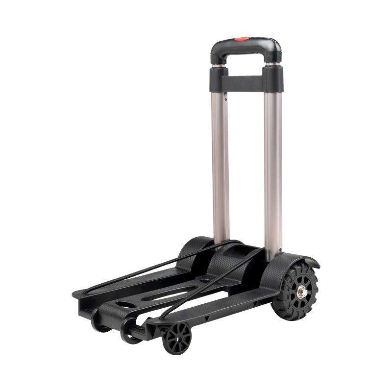 

Aluminum Telescopic Handle Folding Trolley: Portable Lightweight Hand Cart for Groceries and Goods
