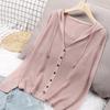 Summer Ice Silk Knitted Open Cardigan Women's Hooded Top Thin Hollow Short Sun Protection Outerwear Korean Style