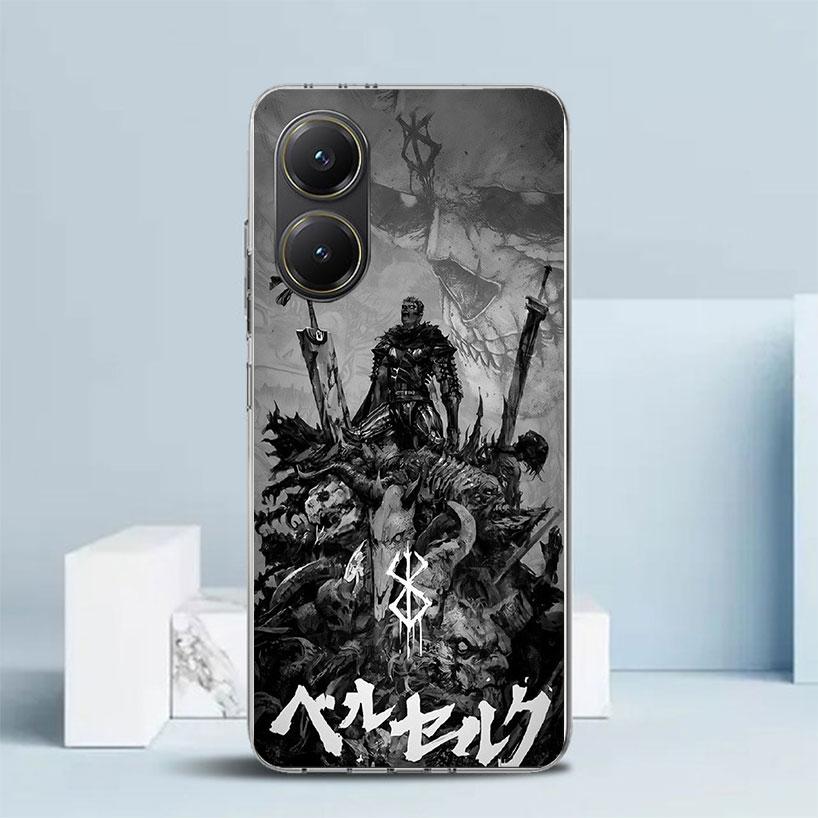 Black White G-Guts B-Berserks Phone Case For Xiaomi Poco F7 Ultra X5 X6 X7 Pro M7 Redmi 15C 15 13C 13 12C 12 10C 10 10A 9 9C 9A