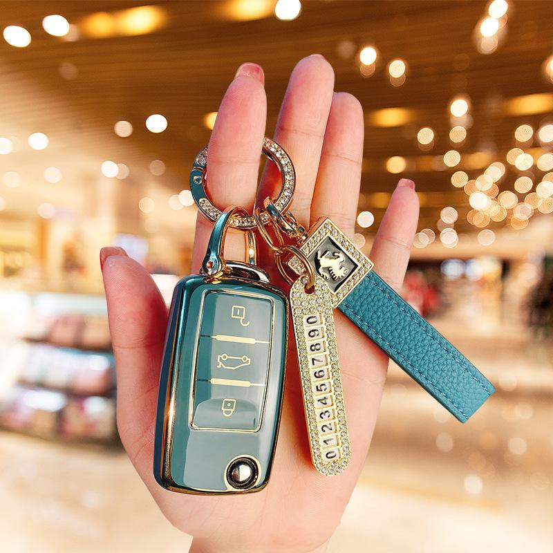 Použiteľný kryt kľúča Volkswagen Langyi Suiteng Bora škrupina Santana polo Lingdu pracka Golf Tiguan taška