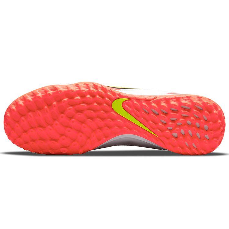 Nike Tiempo Legend 9 Academy Lace Logo TF (Rubber Studs) Firm Ground Artificial Grass Fitting Soccer Shoes Unisex Soccer Shoes White Red DA1191-176