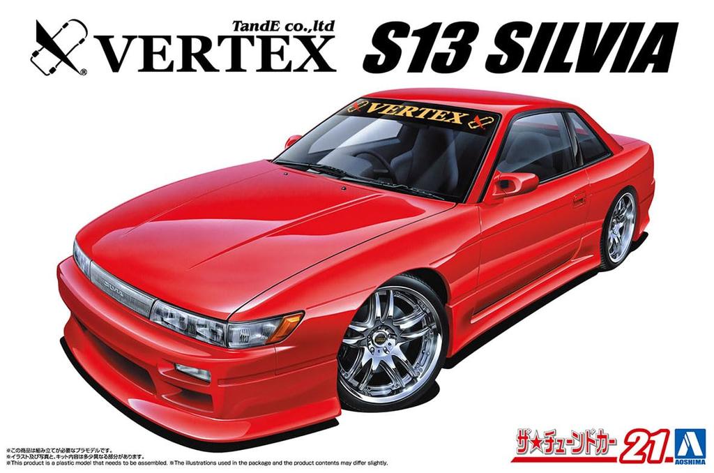 Aoshima Bunka Kyozaisha The Tuned Car Series Nissan VERTEX PS13 Silvia Plastic Model 1/24 No.21 '91 (Car)
