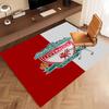 1pc Liverpool FC logo Print Area Rug - Soft, Washable Non-Slip Indoor Mat, Living Room, Home Office Decorative Rug,Office Decorative