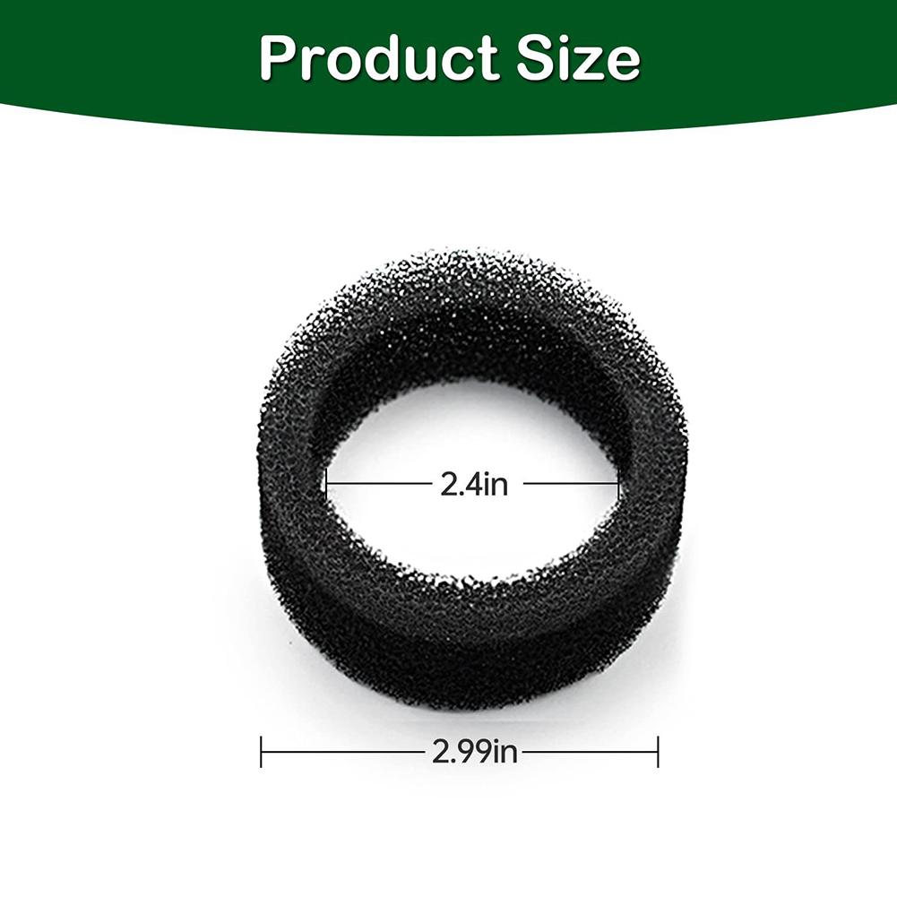 8pcs Sponge Filters Replacement For 2.0l/64oz Round Stainless Steel Pet Water Dispenser Water Fountain