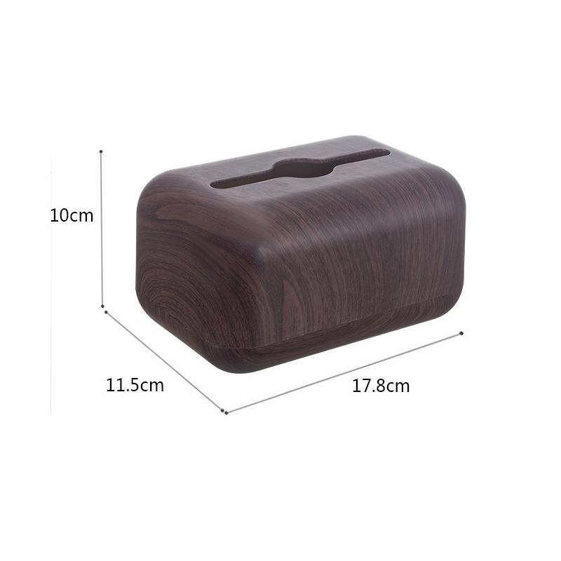 Pudełko na chusteczki Uchwyt do przechowywania serwetek Drewniana pokrywka ABS Pojemnik na papier toaletowy Prosty Stylowy Domowy Organizer na chusteczki Półki