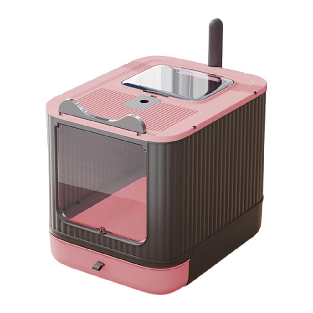 Anti Splash Enclosed Cat Litter Box Fully Enclosed Drawer Hooded Toilet Odor Sealing Deodorizing Cat Toilet Tray Apartment