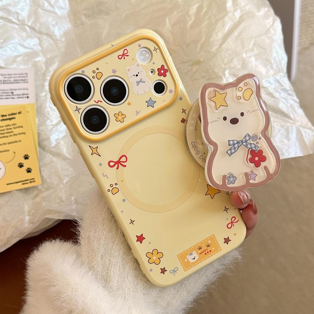 Cute Puppy Magnetic Phone Case for iPhone 16, iPhone 17, and iPhone 17 Pro Max