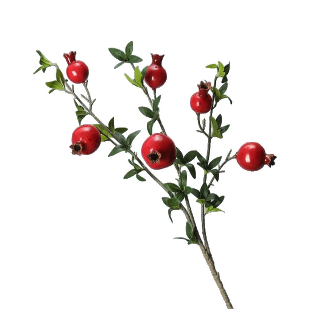 

Искусственная ветка хурмы Осенний фруктовый декор Искусственные цветы алабама багровый