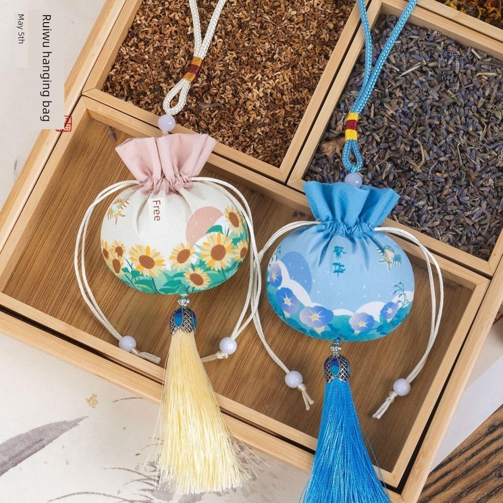 Dragon Boat Festival Fragrance Sachet Empty Bag Handmade DIY Hanging Ornament Mosquito Repellent Bag Mugwort Vintage Style Embroidered Empty Pouch