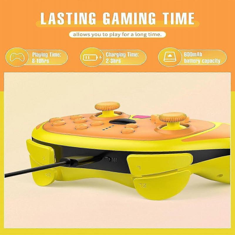 Wireless Gamepad Compatible with Nintendo Switch/Switch Lite/Switch OLED, Bluetooth Gamepad, Screenshot - Yellow Dog