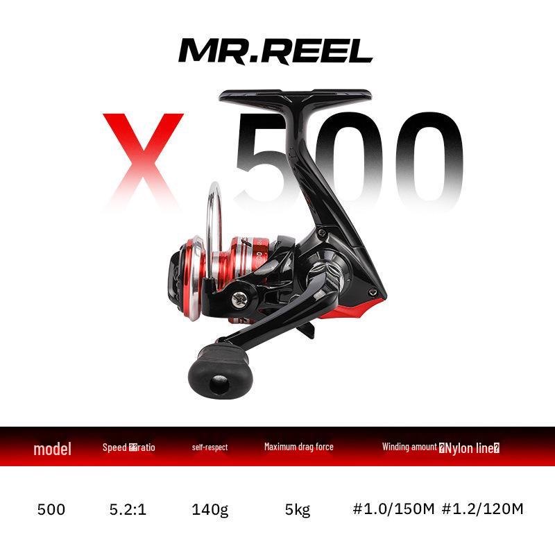 Легкая миниатюрная металлическая рыболовная катушка для подледной ловли и ловли скумбрии